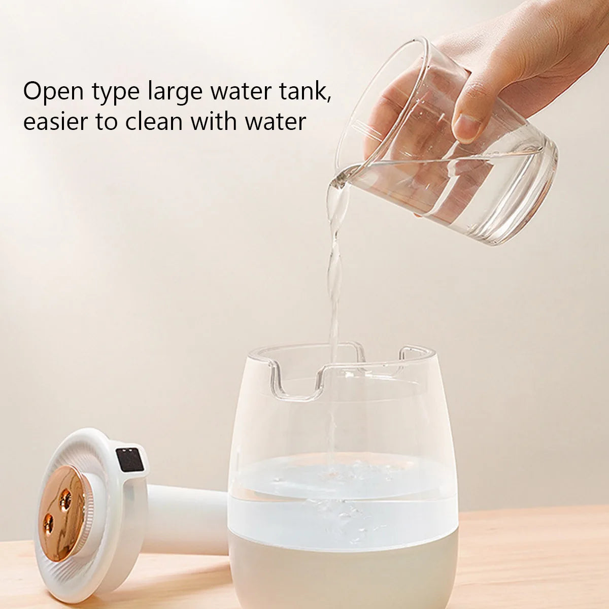 1300Ml Air Humidifier Aroma Diffuser Double Spray Port Essential Oil Mist Maker Desktop Home Office USB Humidifier with Light