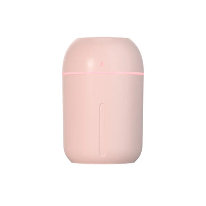 Mini USB Portable Air Humidifier, Aroma Diffuser, LED Cool Light, Mist for Room, Home, Car, Plant Purifier, 330Ml