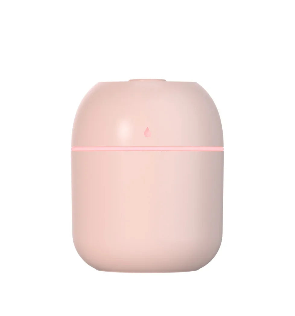 Mini USB Portable Air Humidifier, Aroma Diffuser, LED Cool Light, Mist for Room, Home, Car, Plant Purifier, 330Ml